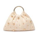 28823 Harper Studded Straw Clutch/Evening Bag - MiMi Wholesale
