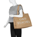 33529P Seaton Straw Pearls Tote Bag - MiMi Wholesale