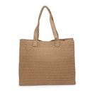 33529P Seaton Straw Pearls Tote Bag - MiMi Wholesale