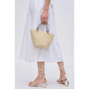 34243 Gaia Mini Straw Tote With Rhinestone Handle - MiMi Wholesale
