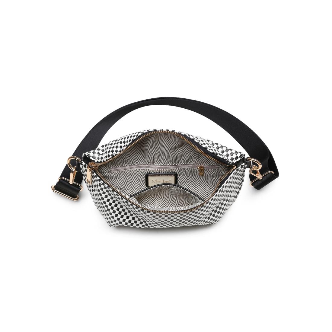 36248BML Gizelle Small Checker Sling Bag - MiMi Wholesale