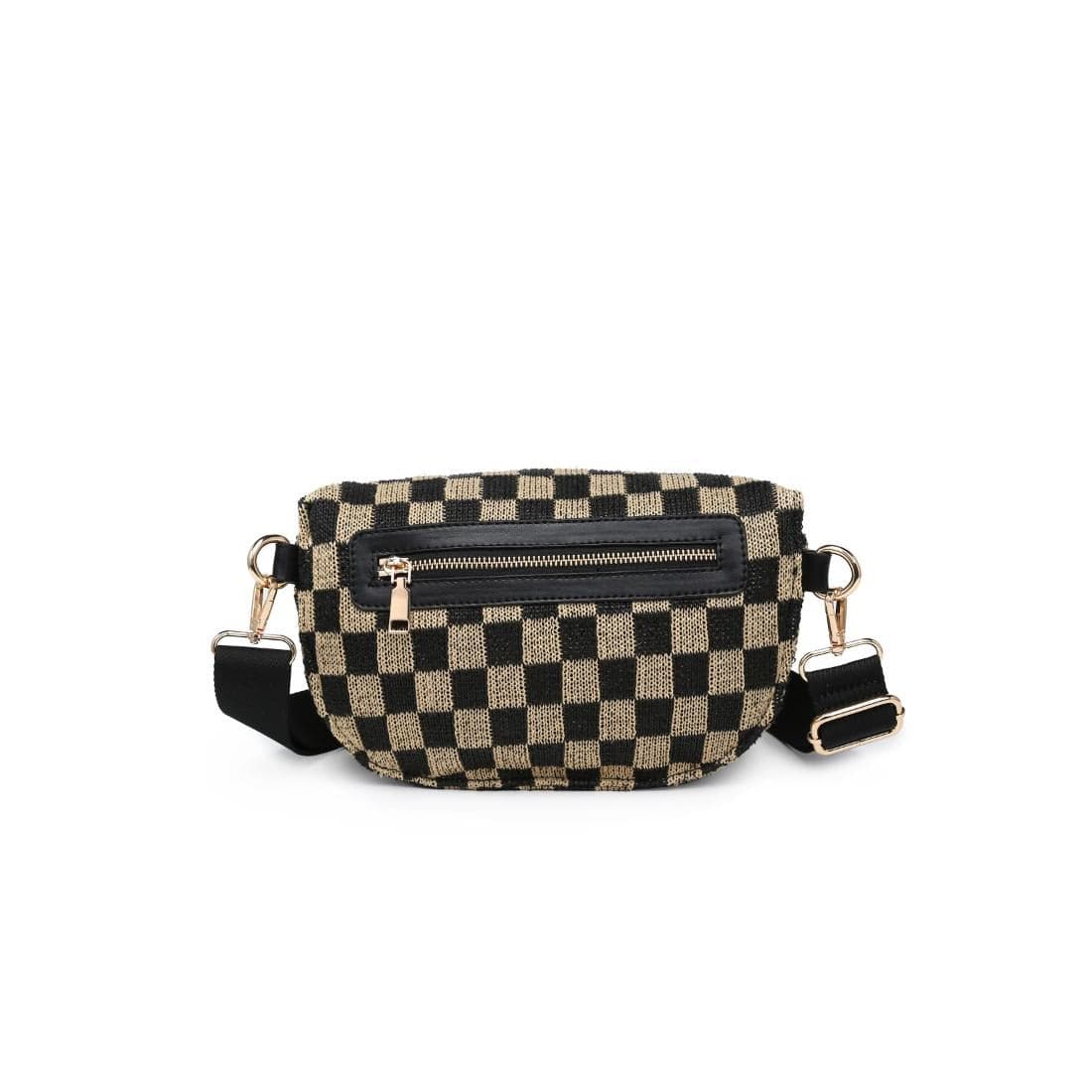 36248DML Gizelle Large Checker Sling Bag - MiMi Wholesale