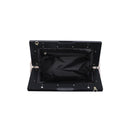 36262 Jamie Woven Clutch With Chain Strap - MiMi Wholesale