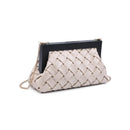 36262 Jamie Woven Clutch With Chain Strap - MiMi Wholesale