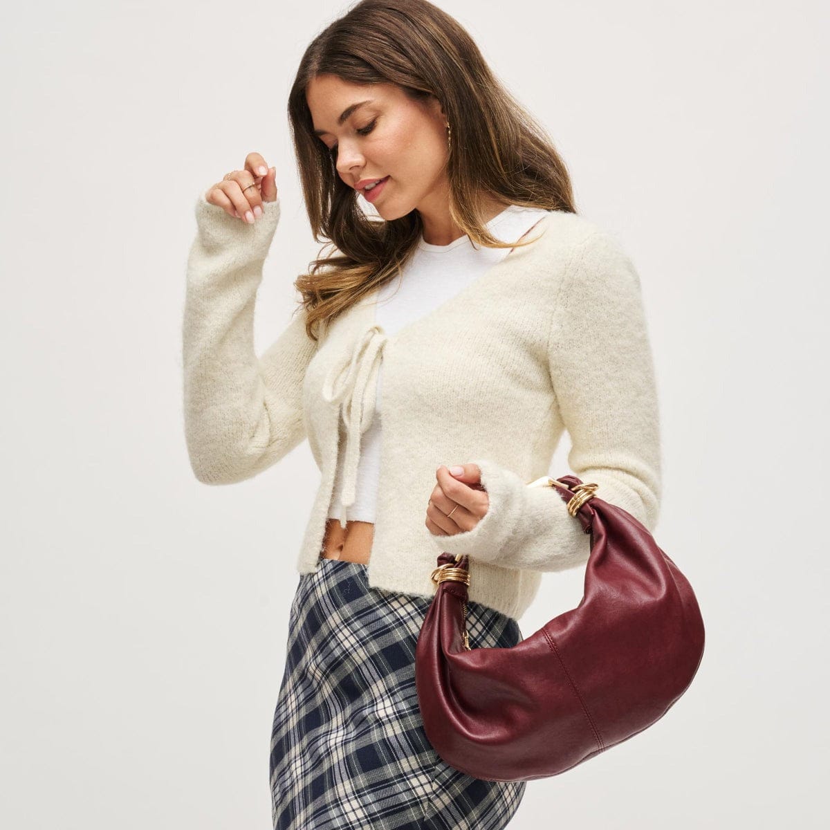 36735 Carrie Crescent Crossbody Bag - MiMi Wholesale