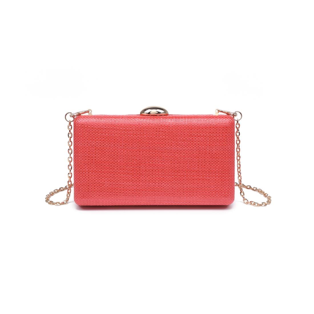 37221 Serenity Straw Clutch With Chain Strap - MiMi Wholesale