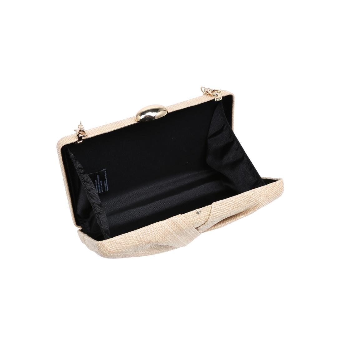 37221 Serenity Straw Clutch With Chain Strap - MiMi Wholesale