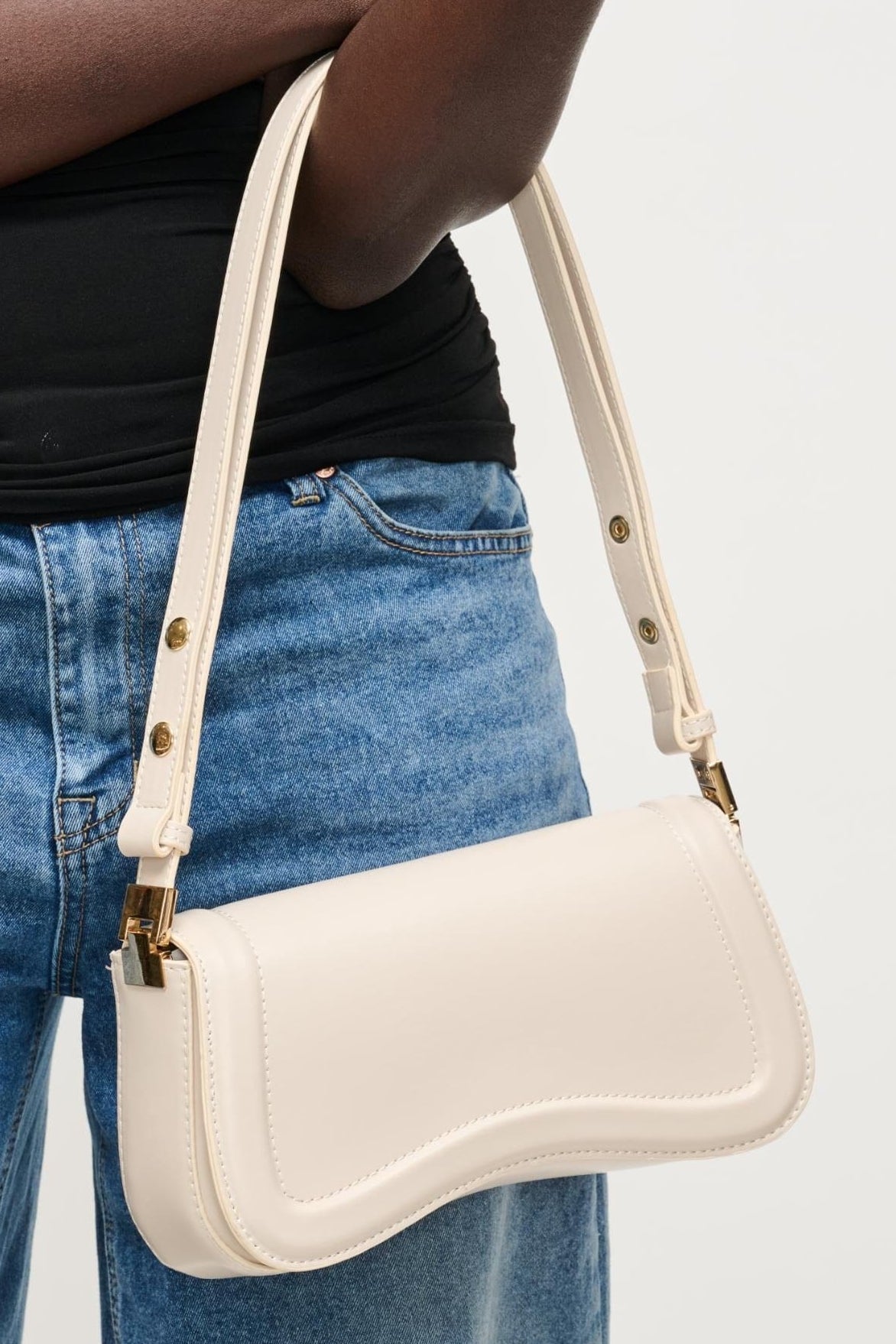 38010 Max Wave Baguette Shoulder Bag - MiMi Wholesale