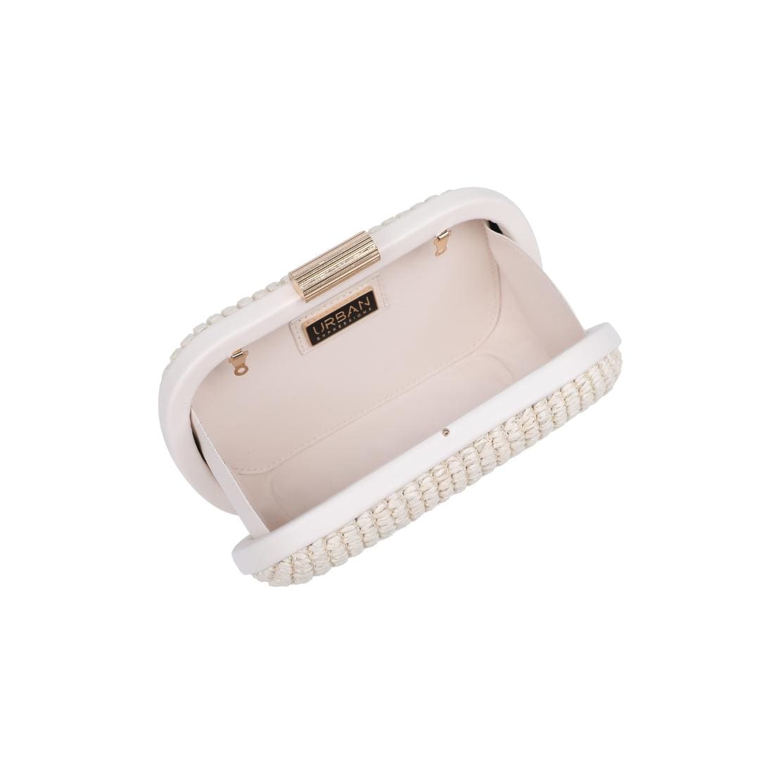 38057 Alix Straw Clutch With Chain Strap - MiMi Wholesale