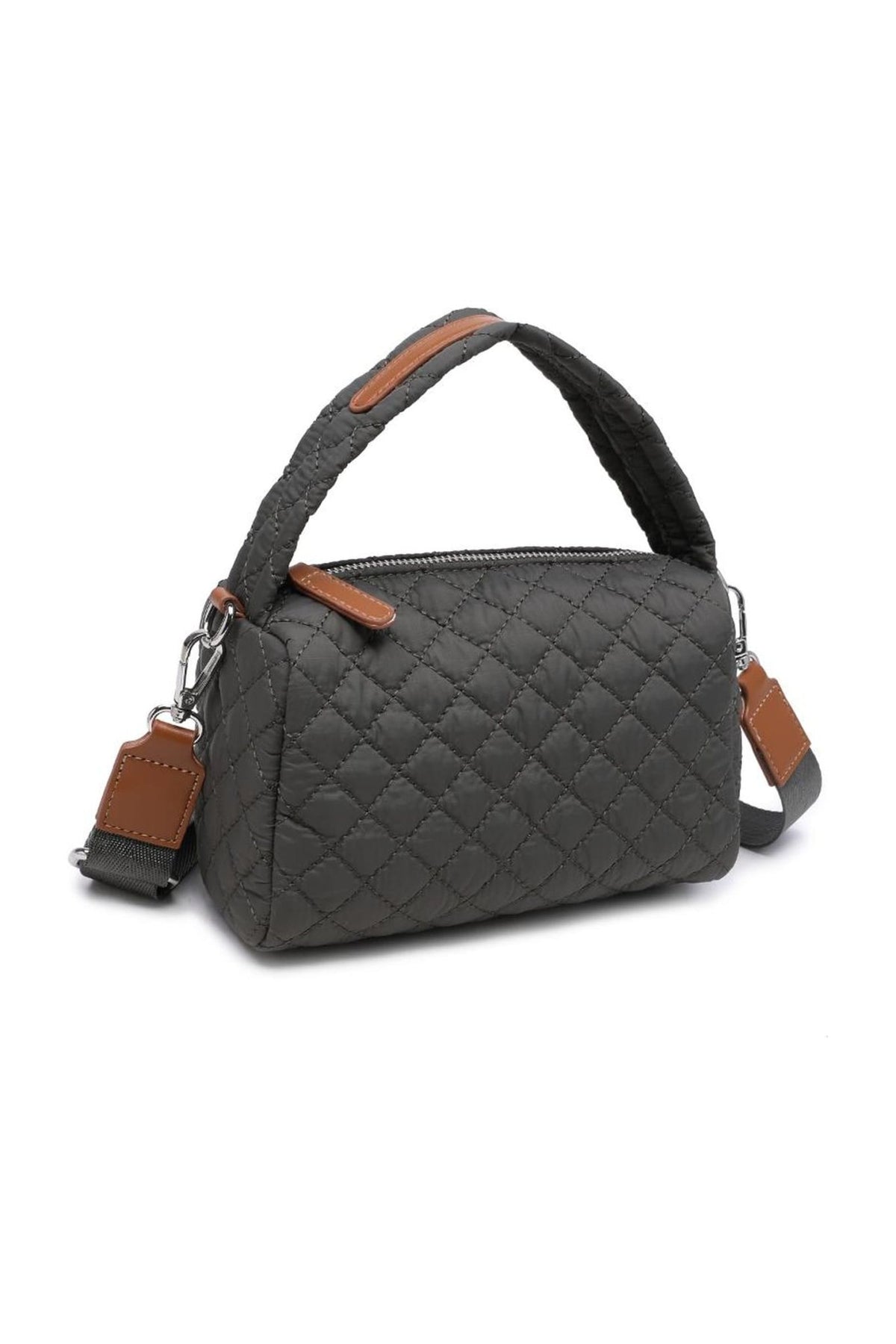 38732 Brayleigh Quilted Top-Handle Crossbody Bag - MiMi Wholesale