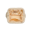 60275A Annie Straw Clutch Bag With Chain Strap - MiMi Wholesale