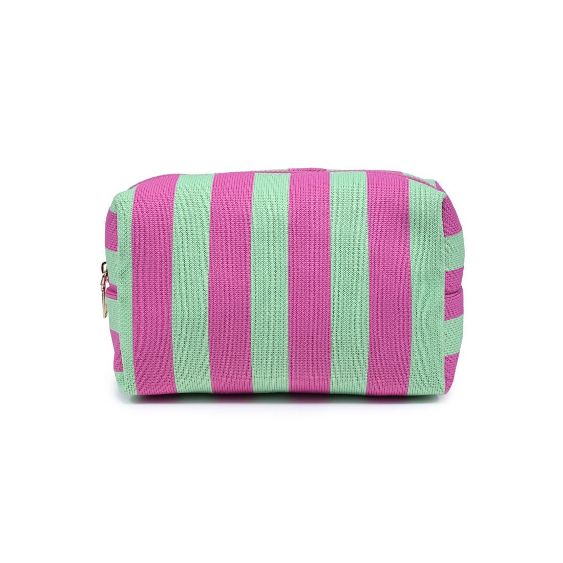 61028BS Essential Stripe Cosmetic Bag - MiMi Wholesale