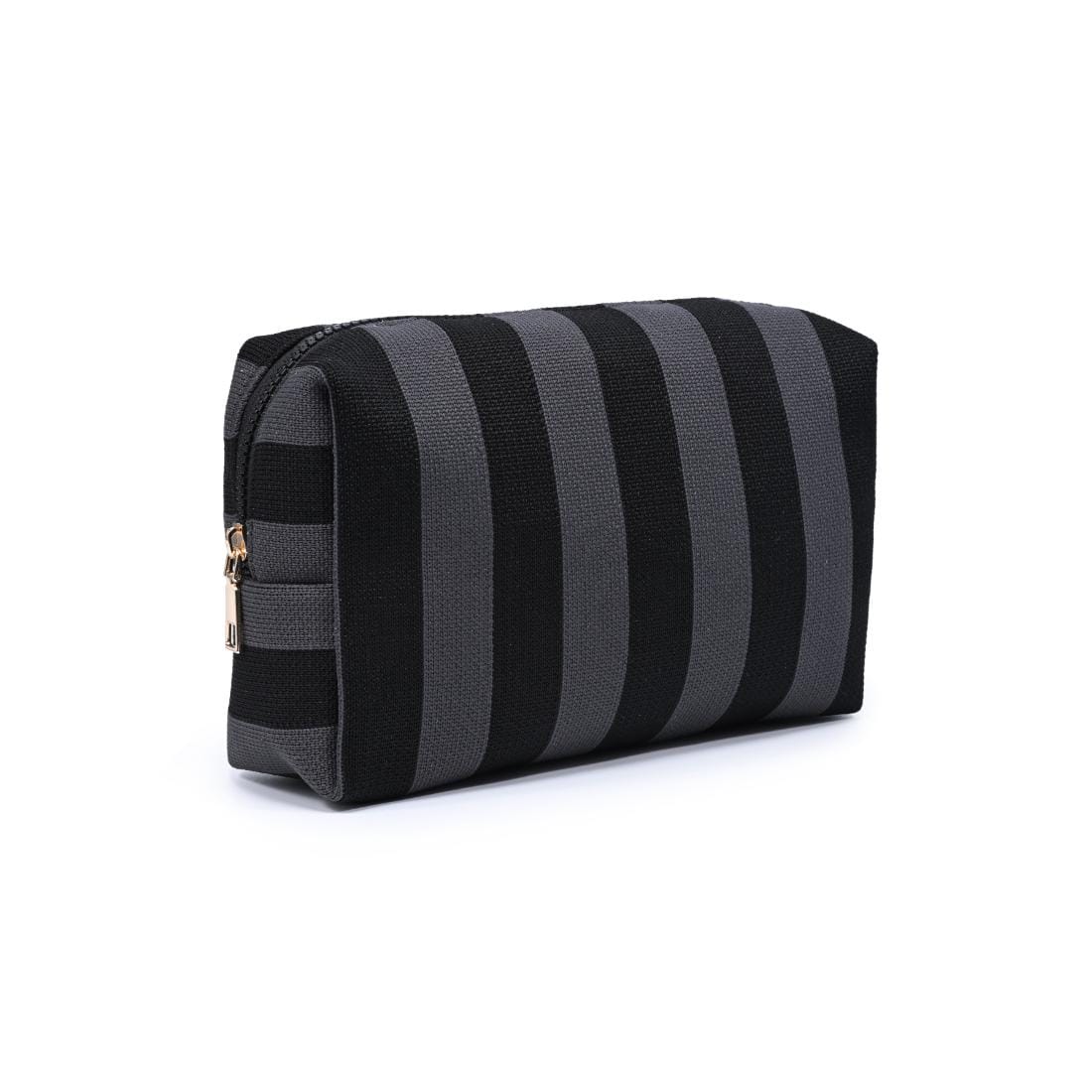 61028BS Essential Stripe Cosmetic Bag - MiMi Wholesale