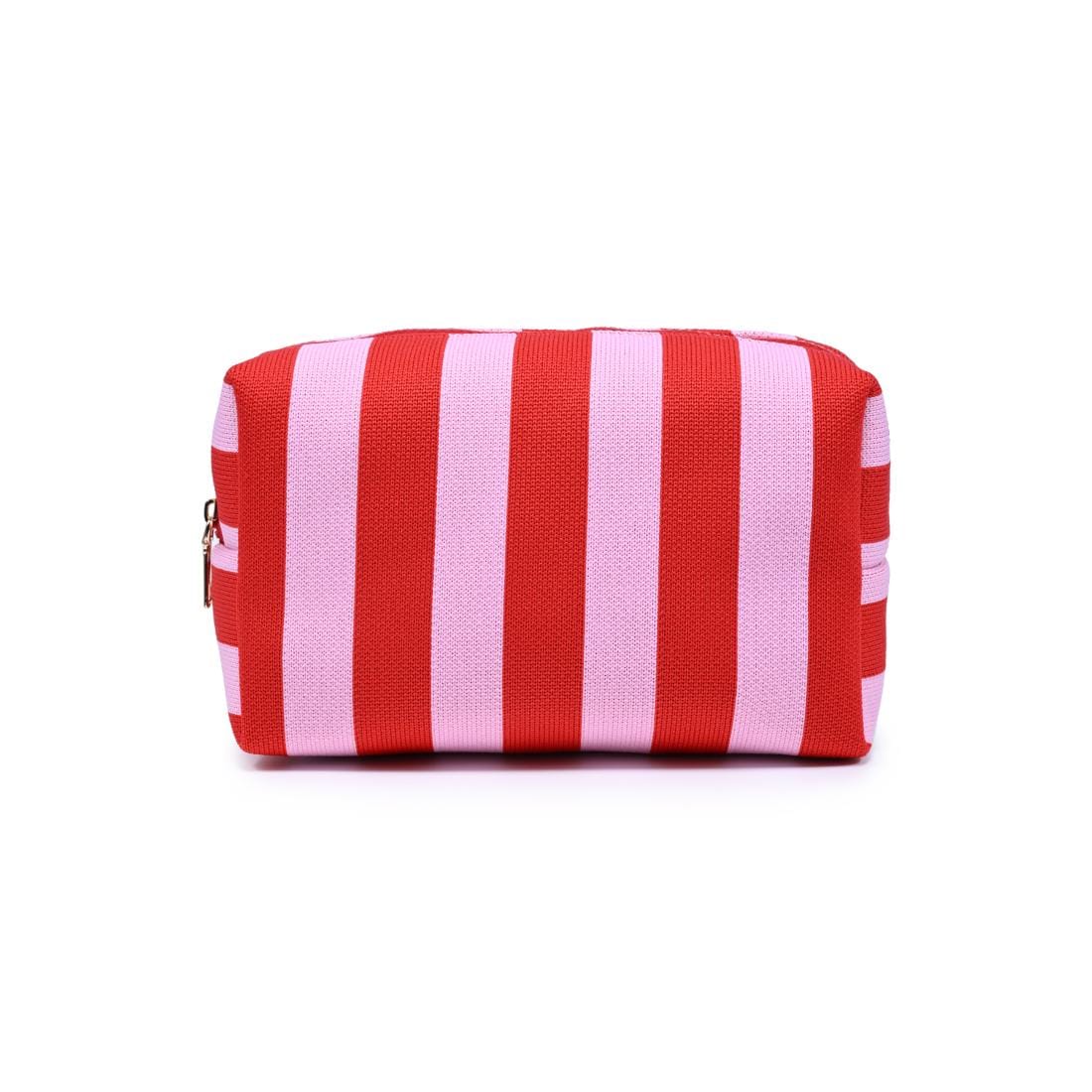 61028BS Essential Stripe Cosmetic Bag - MiMi Wholesale