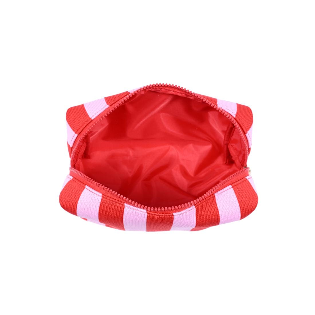 61028BS Essential Stripe Cosmetic Bag - MiMi Wholesale