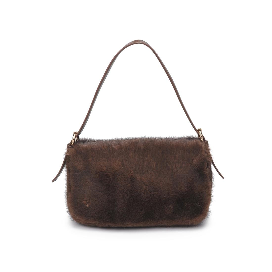 61647 Gloria Faux Fur Shoulder Bag - MiMi Wholesale