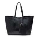 61673B Tiffany Croc Tote Bag - MiMi Wholesale