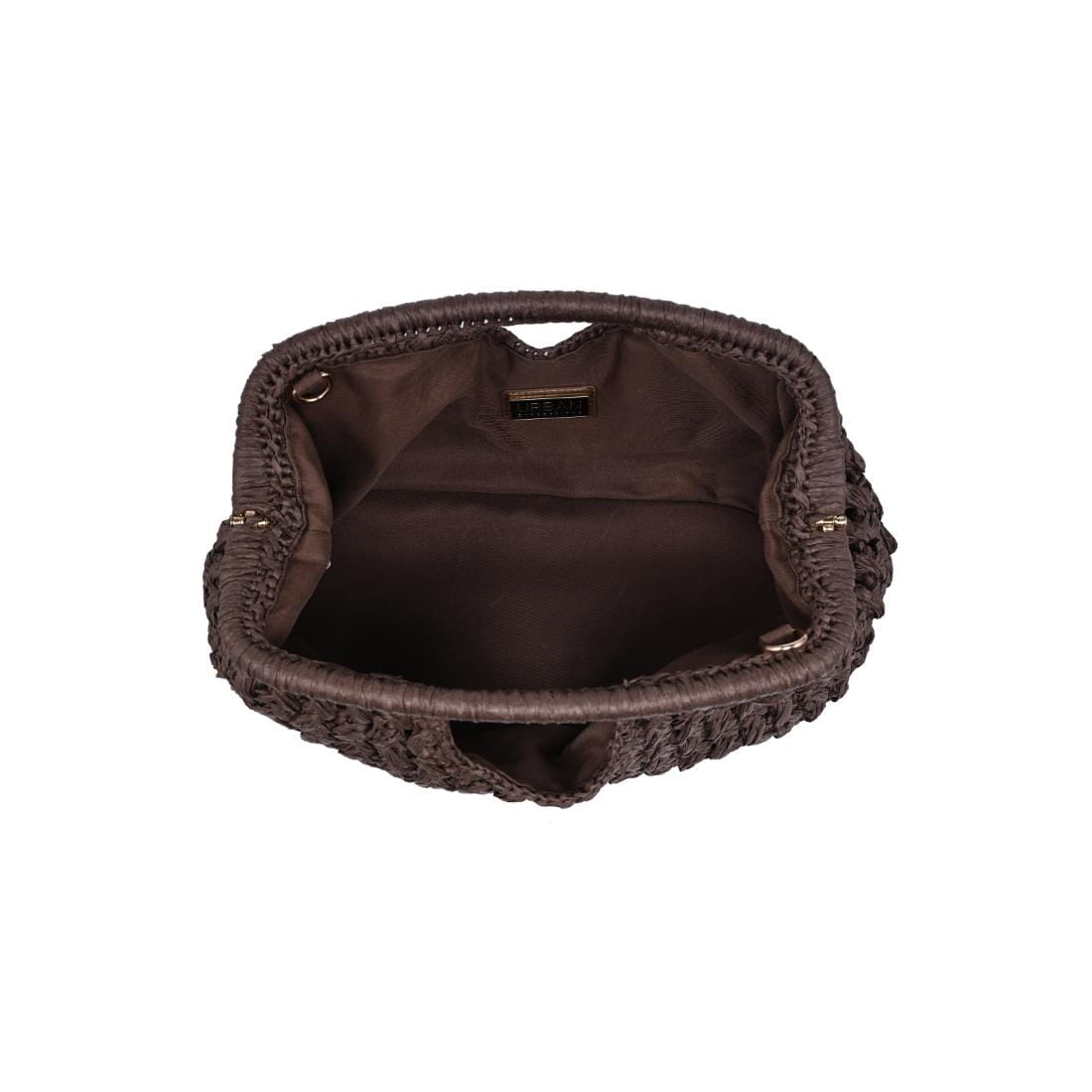 62428 Abigail Straw Crossbody/Clutch Bag With Chain Strap - MiMi Wholesale