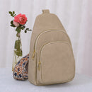 AD768 Zara Zipper Sling Bag With Boho Strap