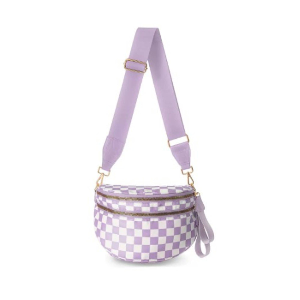 SF221010 Nylon Checker Sling/Crossbody Bag