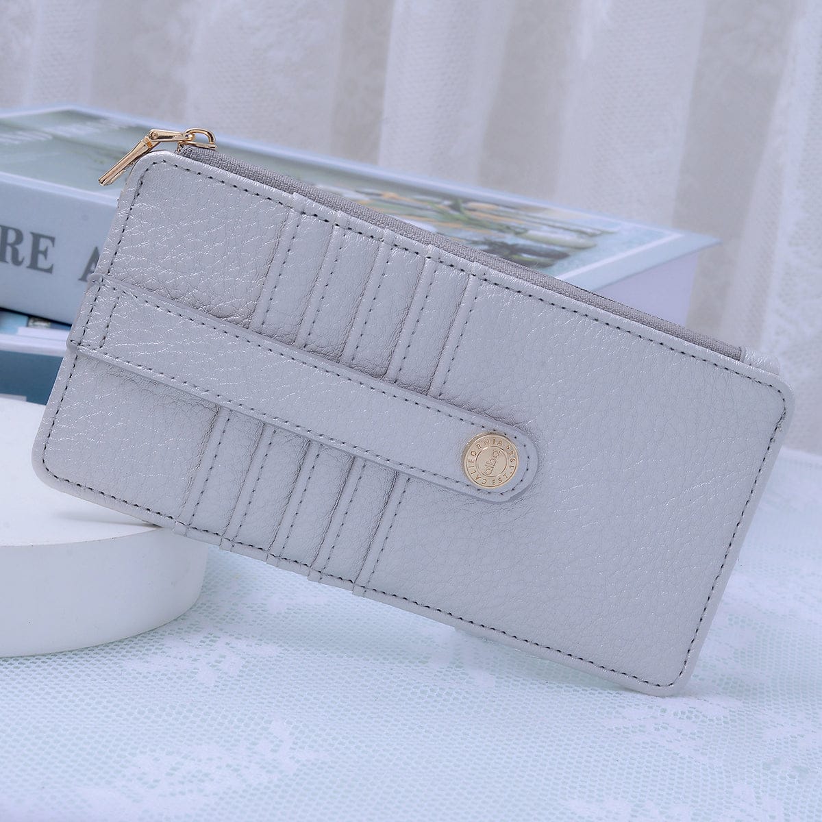 AD004 Saige Slim Cardholder Wallet - MiMi Wholesale
