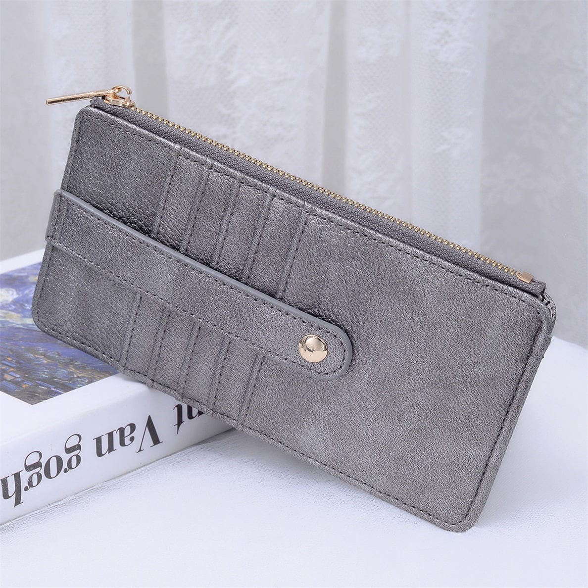 AD004 Saige Slim Cardholder Wallet - MiMi Wholesale