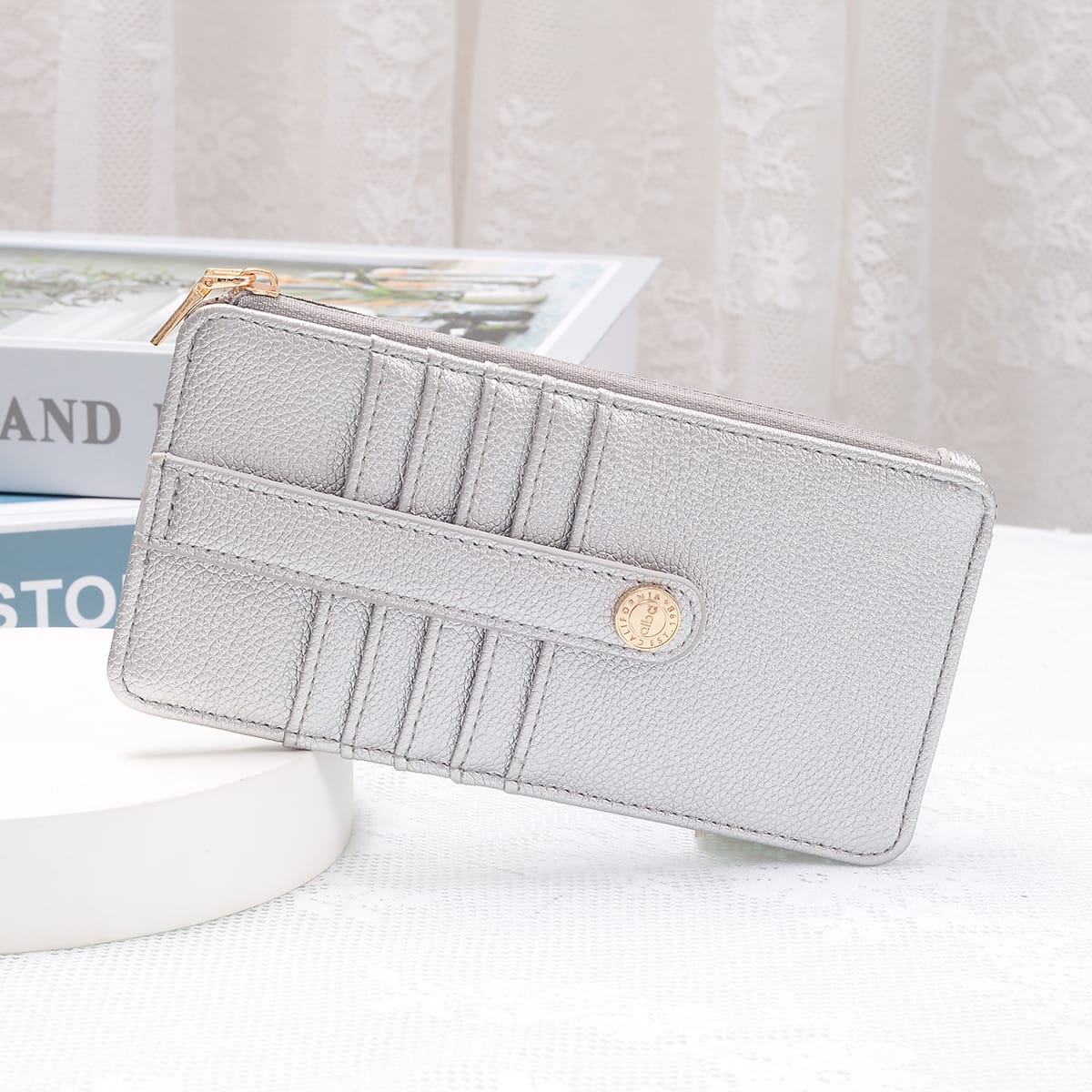 AD004 Saige Slim Cardholder Wallet - MiMi Wholesale
