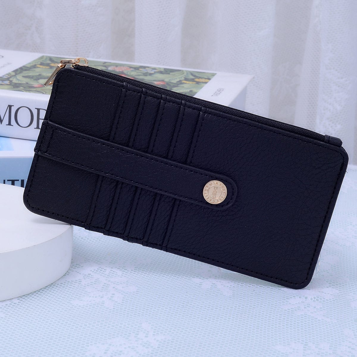 AD004 Saige Slim Cardholder Wallet - MiMi Wholesale