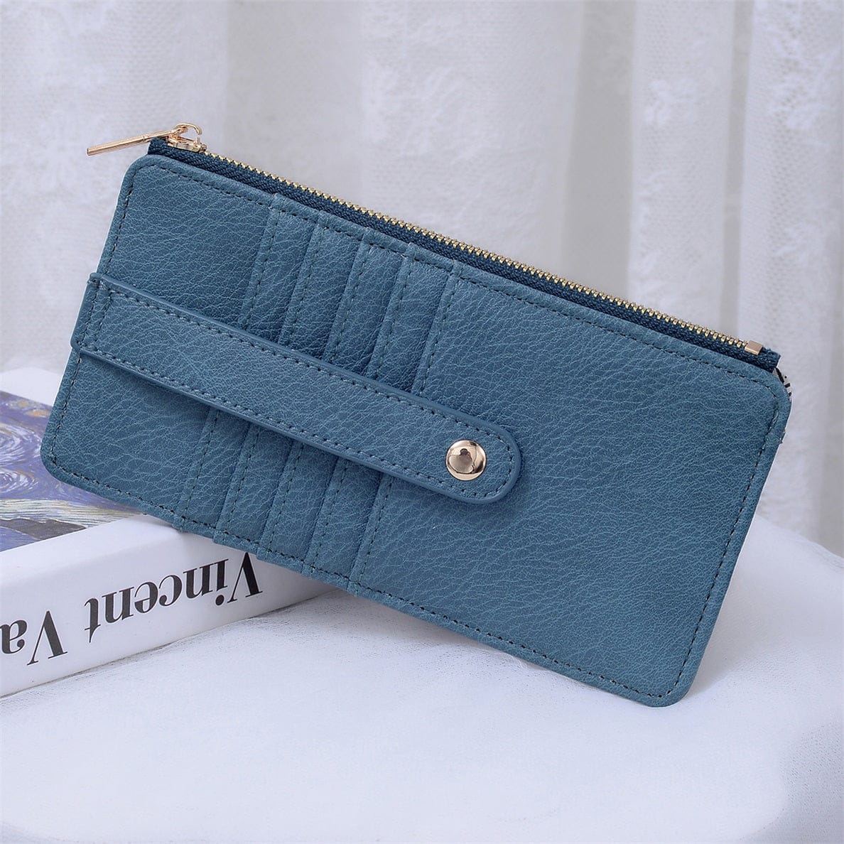 AD004 Saige Slim Cardholder Wallet - MiMi Wholesale