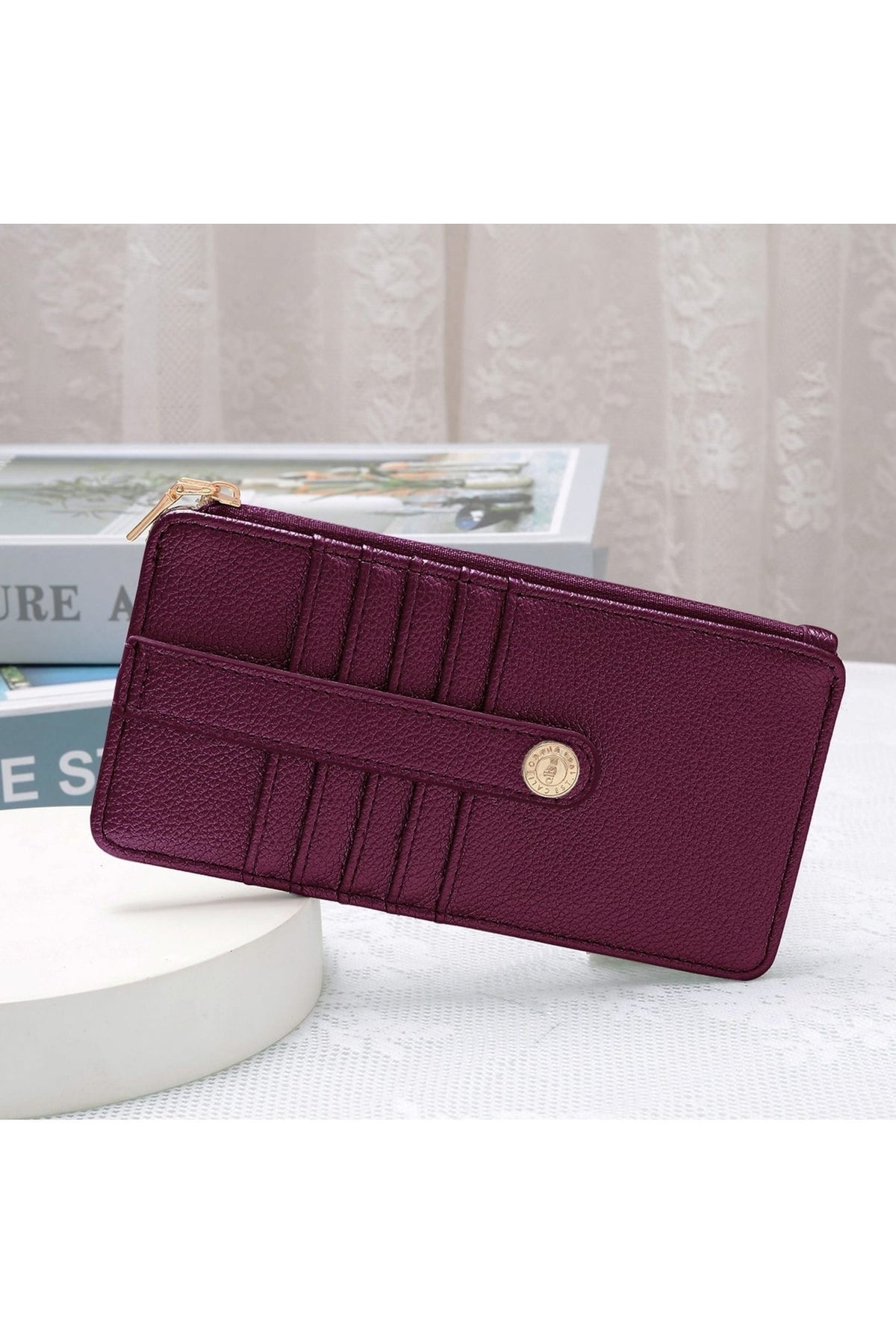 AD004 Saige Slim Cardholder Wallet - MiMi Wholesale