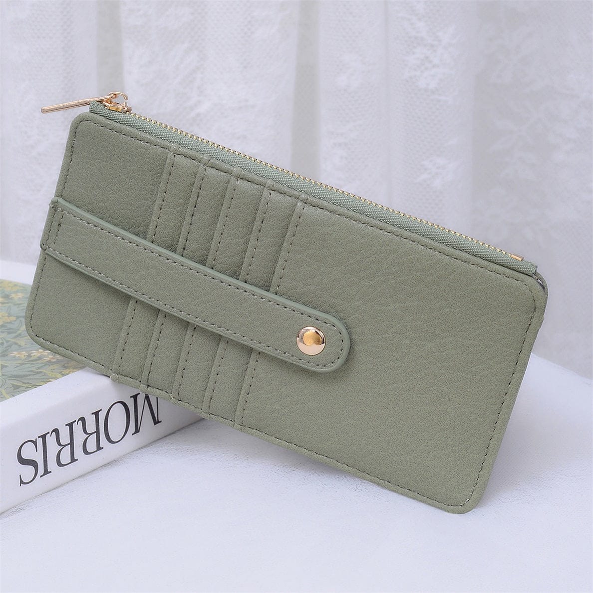 AD004 Saige Slim Cardholder Wallet - MiMi Wholesale