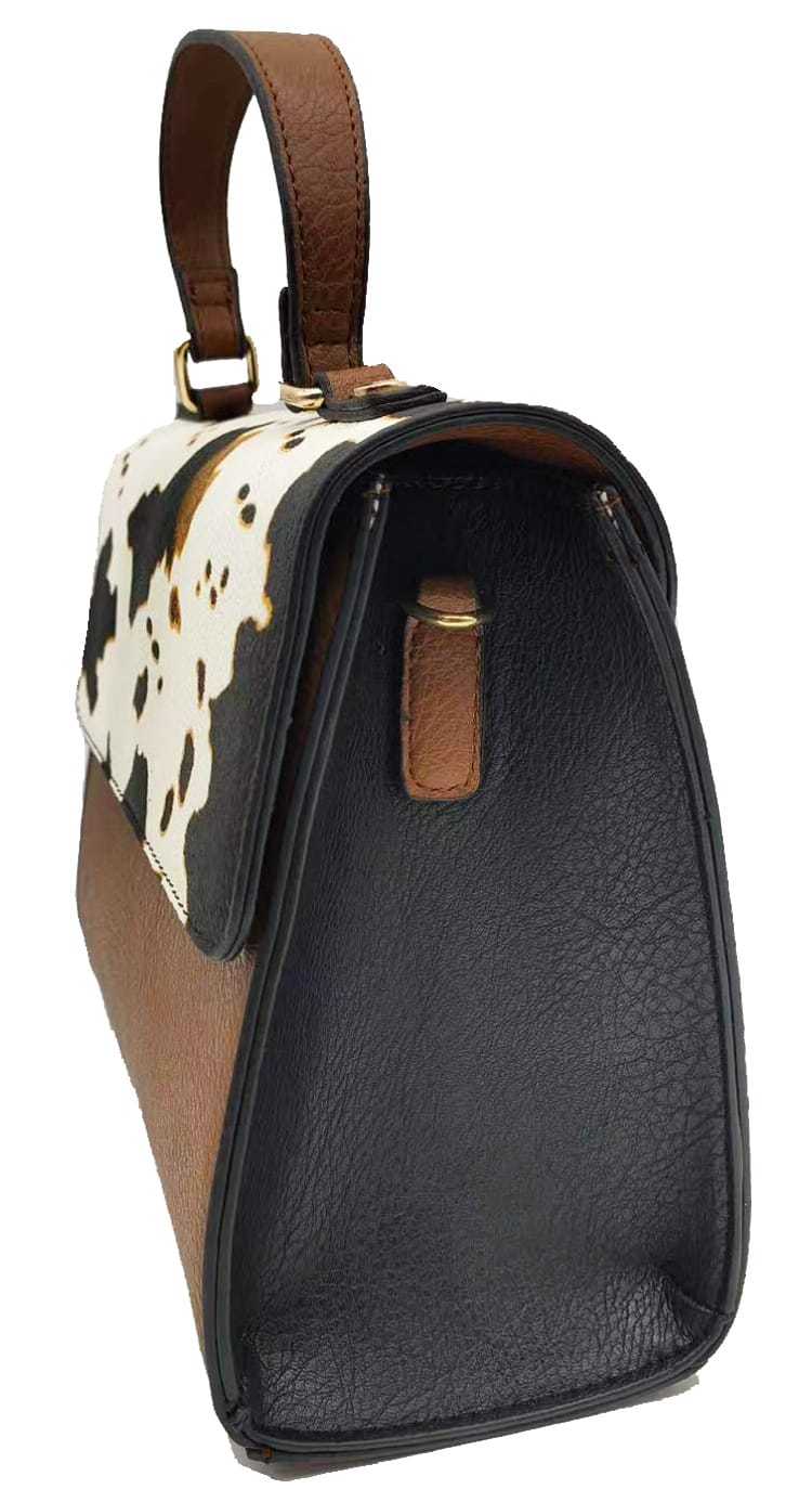 AS2770 Colorblock Top Handle Satchel/Crossbody Bag - MiMi Wholesale
