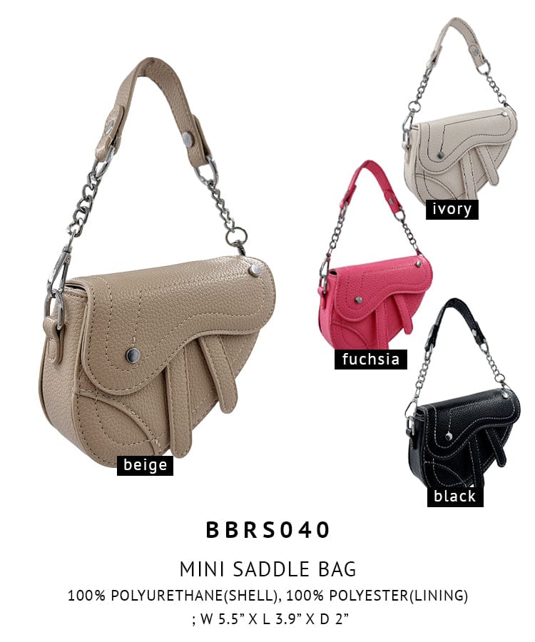 BBRS040 Maxine Mini Saddle Bag - MiMi Wholesale