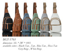 BGT5703 Tasha Multi Zip Compartment Sling Bag - MiMi Wholesale
