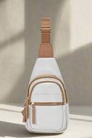 BGT5703 Tasha Multi Zip Compartment Sling Bag - MiMi Wholesale
