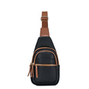 BGT5703 Tasha Multi Zip Compartment Sling Bag - MiMi Wholesale