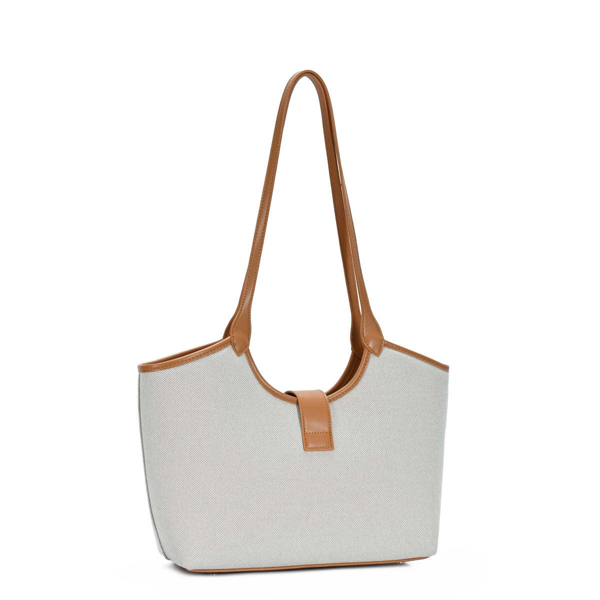 BGT8917 Leanne Canvas Three Compartment Tote Bag - MiMi Wholesale