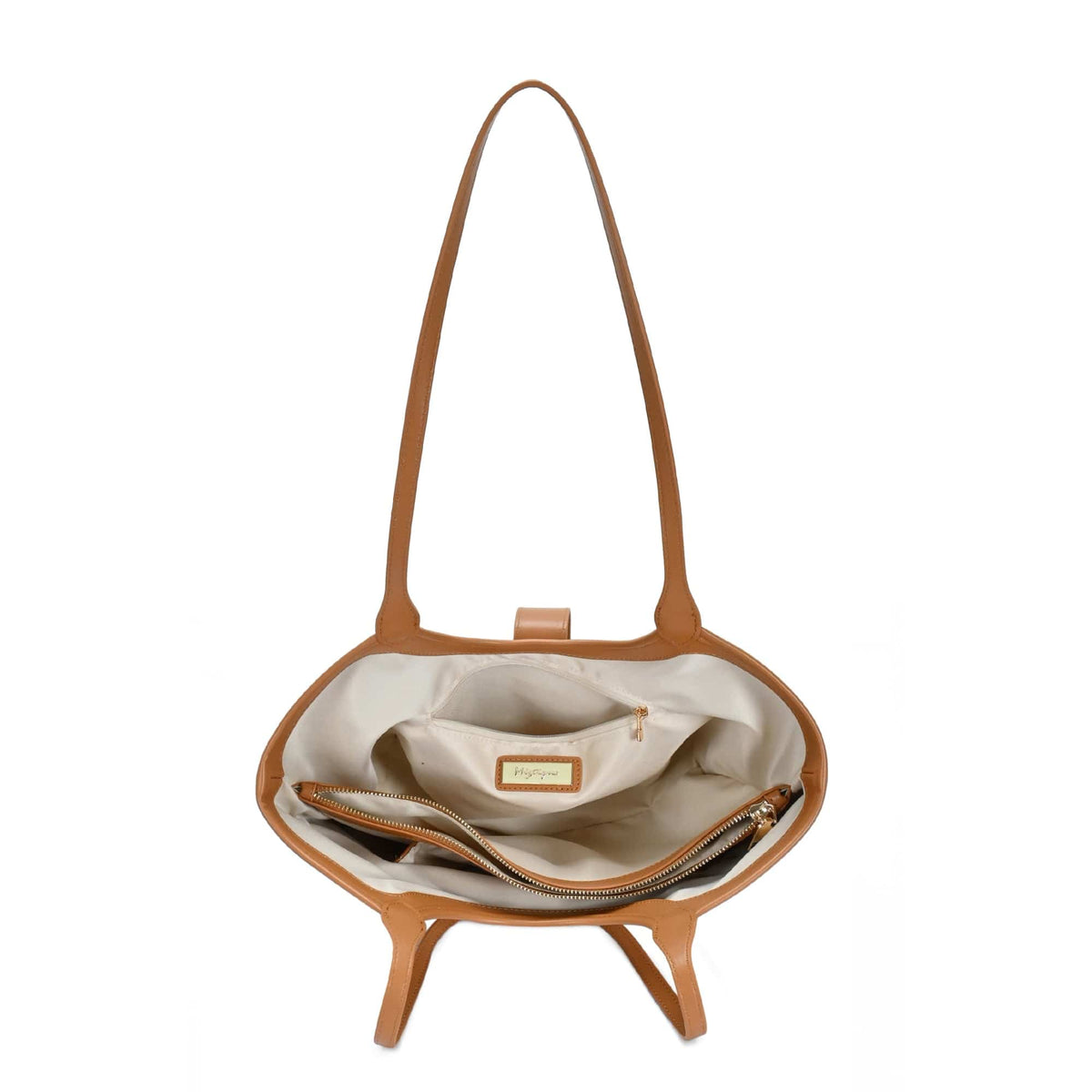 BGT8917 Leanne Canvas Three Compartment Tote Bag - MiMi Wholesale