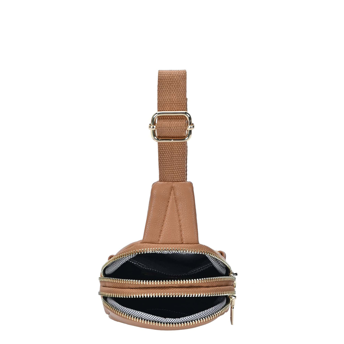 BGW6316 Janice Double Zip Mini Sling Bag - MiMi Wholesale