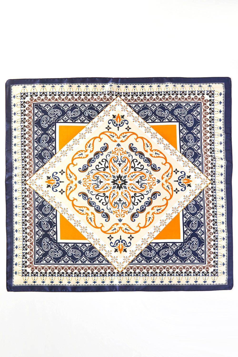 BS0096 Paisley and Arabesque Oriental Print Bandana - MiMi Wholesale