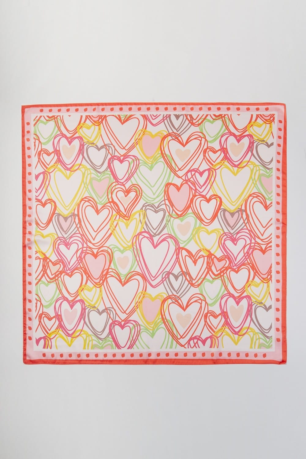 BS0126 Heart Print Bandana - MiMi Wholesale