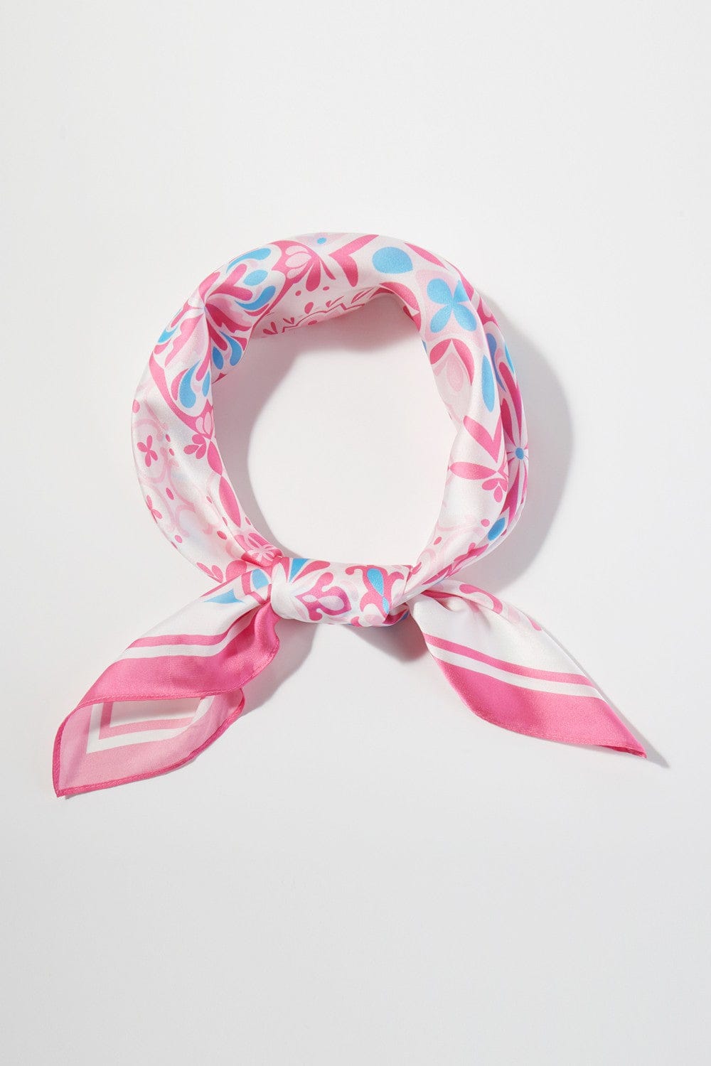 BS0133 Garden Tile Mosaic Print Bandana - MiMi Wholesale