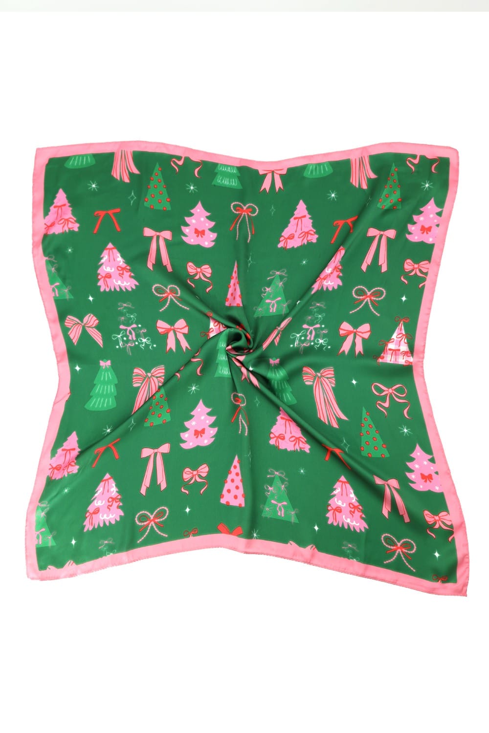 BSC009 Pink Ribbon Forest Print Bandana - MiMi Wholesale