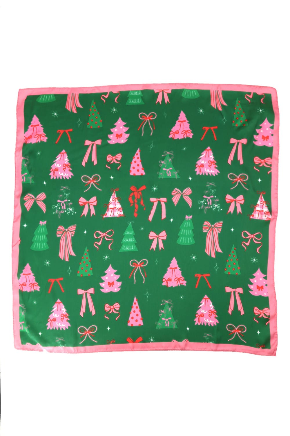 BSC009 Pink Ribbon Forest Print Bandana - MiMi Wholesale