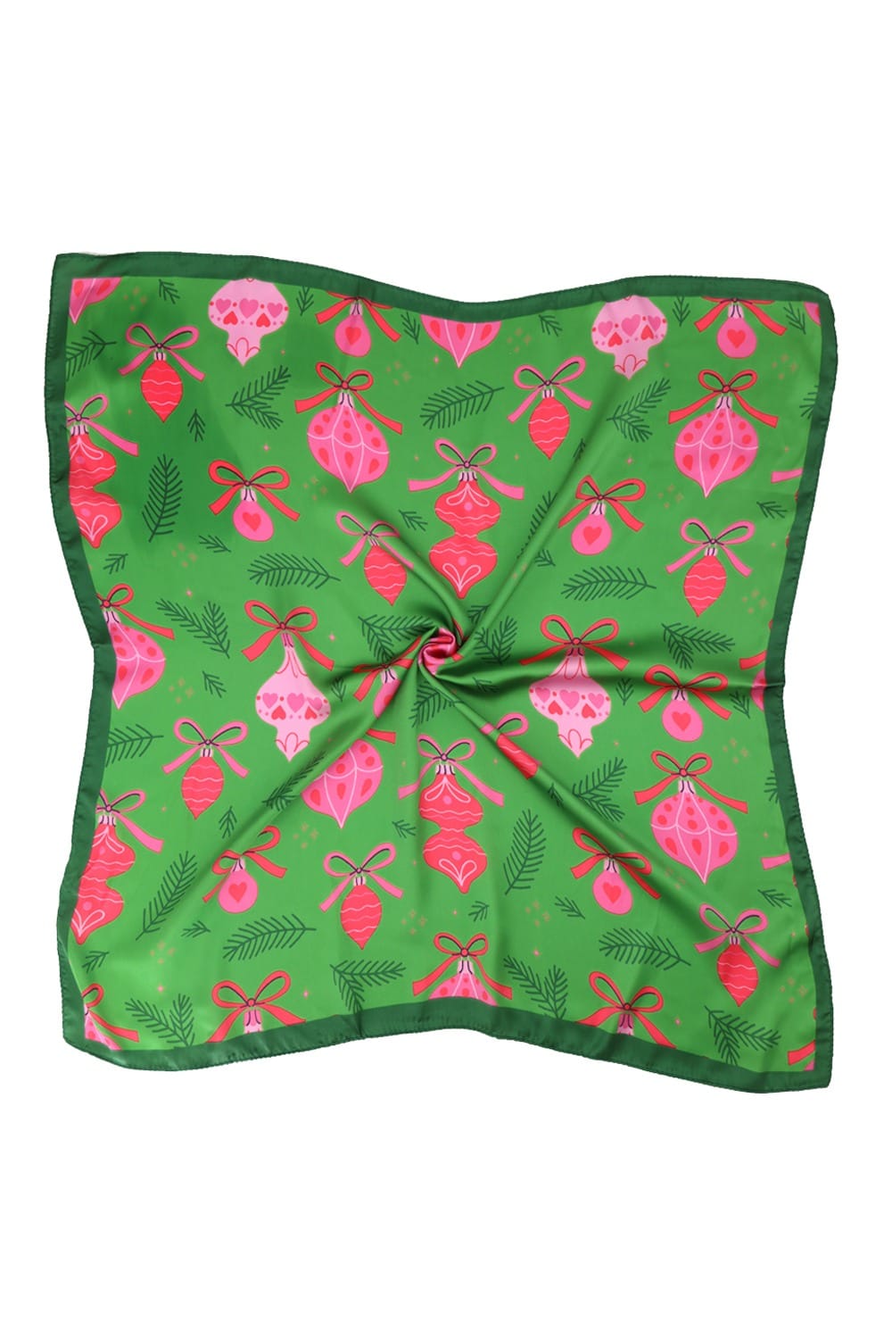 BSC011 Pink Ornament Print Bandana - MiMi Wholesale