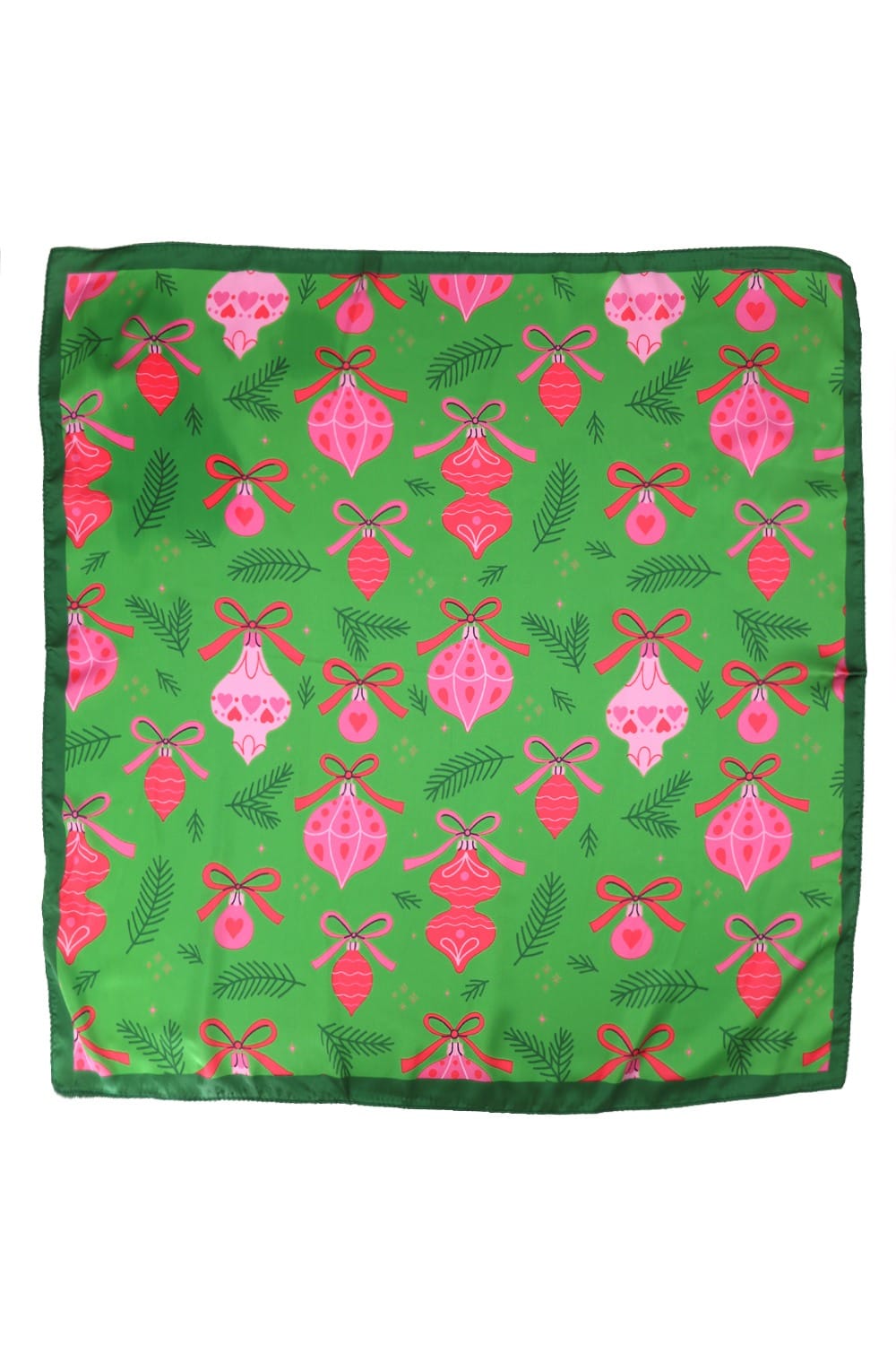 BSC011 Pink Ornament Print Bandana - MiMi Wholesale