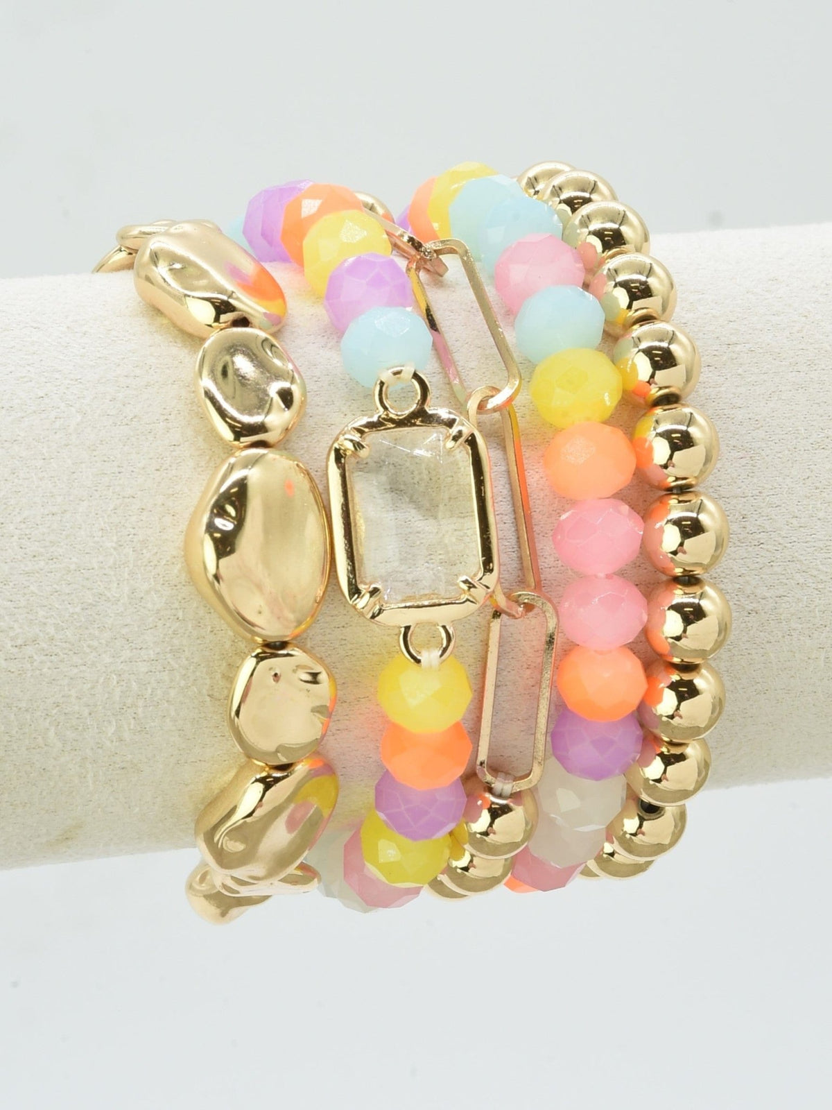 CB2191 5 Piece Beaded Bracelet Set - MiMi Wholesale