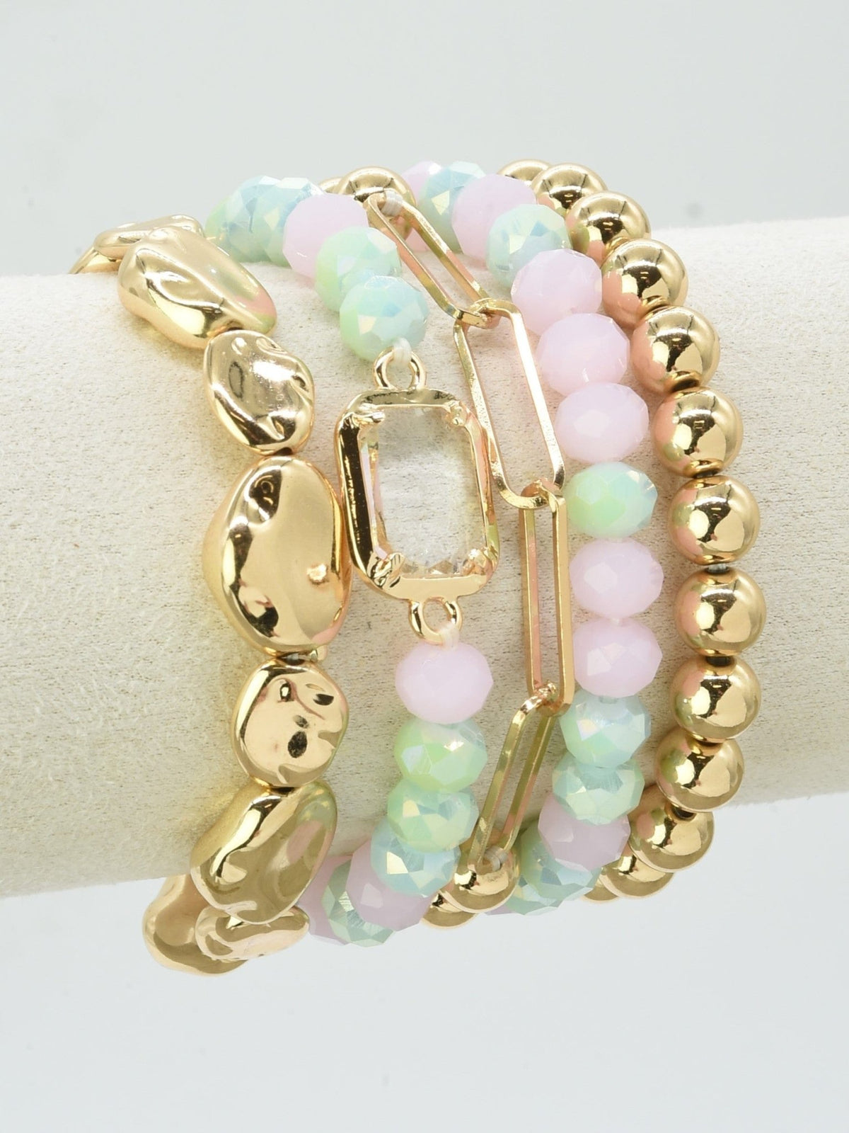 CB2191 5 Piece Beaded Bracelet Set - MiMi Wholesale