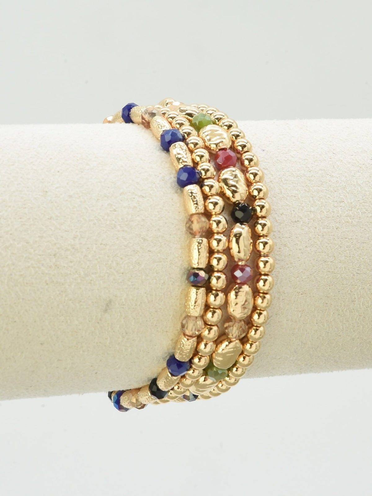 CB2243 5 Piece CCB Glass Bead Bracelet Set - MiMi Wholesale