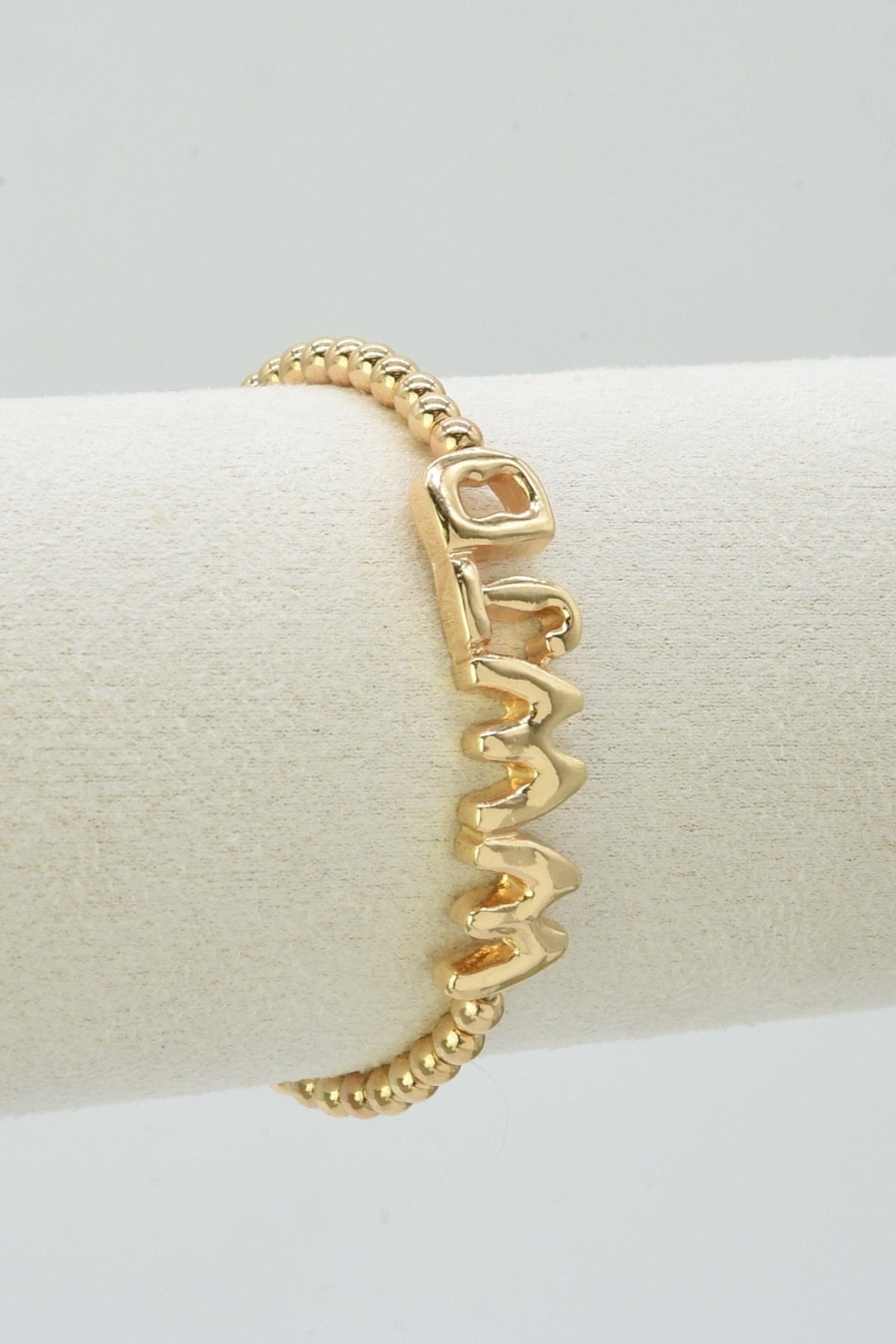 CB2304 WWJD Beaded Stretch Bracelet - MiMi Wholesale